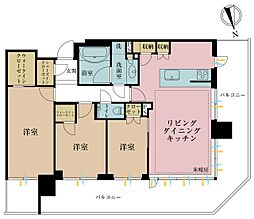 シティタワーズ東京ベイウエストタワー 3LDKの間取図画像
