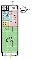 湯島永谷マンション 1Kの間取図画像