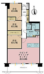 メイツ葛西第二 3LDKの間取図画像