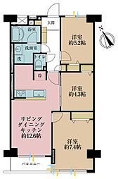 グリーンパーク東砂 3LDKの間取図画像