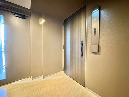 清潔感のある落ち着いた雰囲気の玄関です。