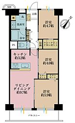 日商岩井亀戸マンション 3LDKの間取図画像