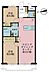 間取り：2LDK、専有面積52.72m2、バルコニー面積6.37m2