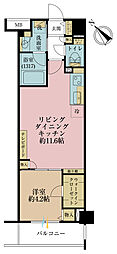 デュオステージ曳舟 1LDKの間取図画像