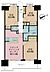 間取り：3LDK、専有面積61.05m2、バルコニー面積9.84m2