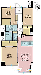 新宿アイランド西棟 3LDKの間取図画像