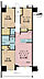 間取り：2LDK+S（納戸）、専有面積65.42m2、バルコニー面積8.82m2
