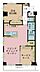 間取り：2LDK、専有面積62.29m2、バルコニー面積5.8m2