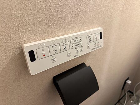 操作しやすい温水洗浄機。