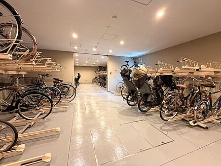 駐輪場も綺麗に整頓されています。※空き状況は都度ご確認下さい。