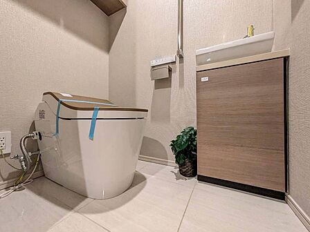 清潔感の高いお手洗い。