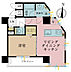 間取り：1LDK、専有面積41.82m2、バルコニー面積5.52m2
