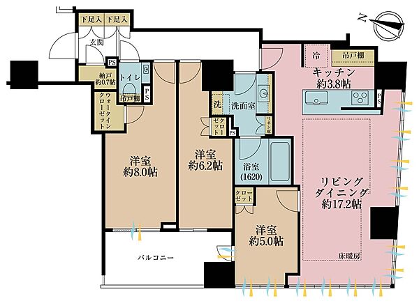 間取りを拡大表示