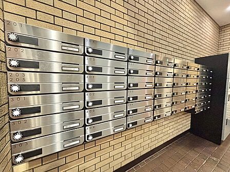 郵便受けも、きちんと管理されています。
