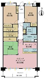 中落合パークホームズ 3LDKの間取図画像