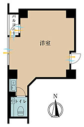 アークシティ池袋 ワンルームの間取図画像