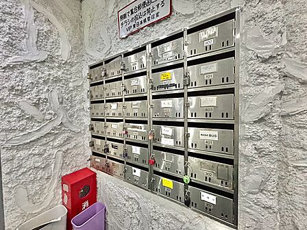 郵便受けも、きちんと管理されています。