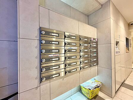郵便受けも、きちんと管理されています。