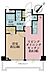 間取り：1LDK、専有面積32.1m2、バルコニー面積5.14m2
