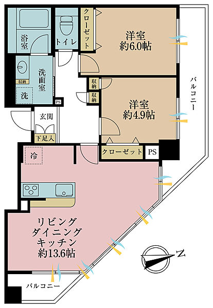 間取りを拡大表示
