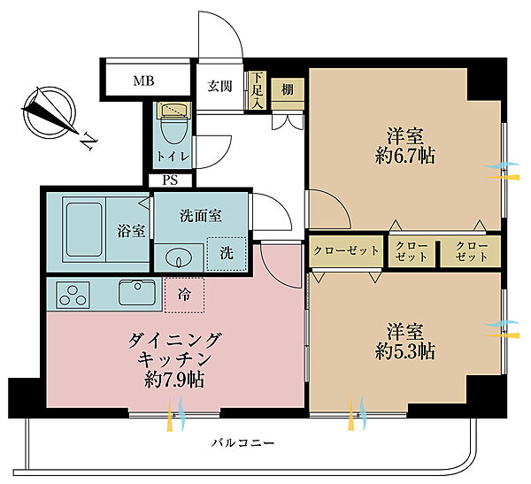 間取りを拡大表示