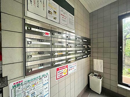 郵便受けも、きちんと管理されています。