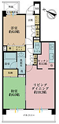 セザール浦和領家 3LDKの間取図画像