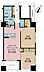 間取り：2LDK、専有面積59.16m2、バルコニー面積5.11m2