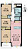 間取り：3LDK、専有面積57.8m2、バルコニー面積4.66m2