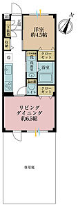 間取り:1LDK、専有面積33m2 間取り:1LDK、専有面積33m2
