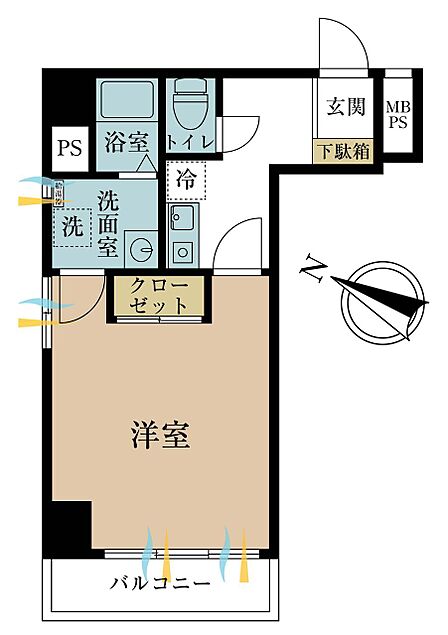 1K 間取り
