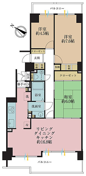 間取りを拡大表示