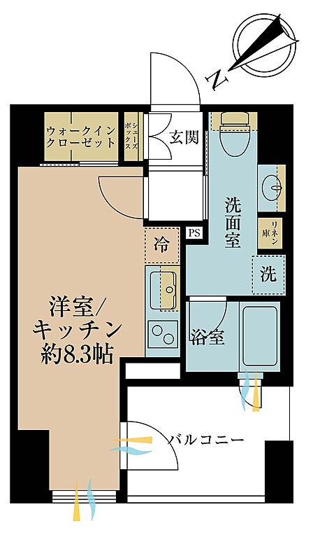 1R 間取り