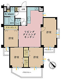 藤和駒場コープ 4LDKの間取図画像