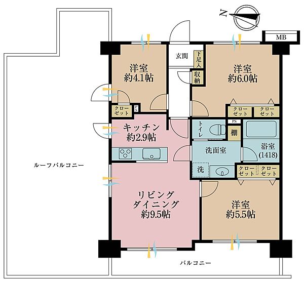 間取りを拡大表示