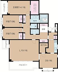 テラス成城 3SLDKの間取図画像
