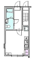 Gold Lagoon能見台 ワンルームの間取図画像