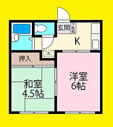サマーランドエクセル 2Kの間取図画像