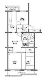 シーブリーズ金沢4号棟 3LDKの間取図画像