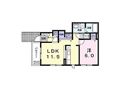 間取図画像 1LDK