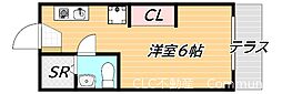 モア5 ワンルームの間取図画像