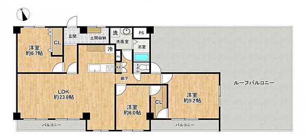 間取りを拡大表示