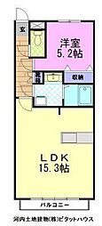 コッコラーレ 1LDKの間取図画像