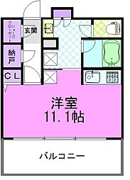 ザ・レジデンス宇都宮 ワンルームの間取図画像