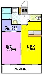 グランマルシェ 1LDKの間取図画像