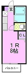 ロイヤルハイツサカエ ワンルームの間取図画像