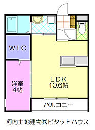 MM93 1SKの間取図画像