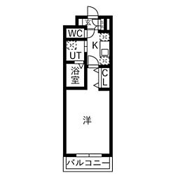 West Residence～ウエストレジデンス 1Kの間取図画像