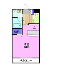 クライムドア ワンルームの間取図画像