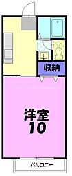 サンフォレスタ 1Kの間取図画像